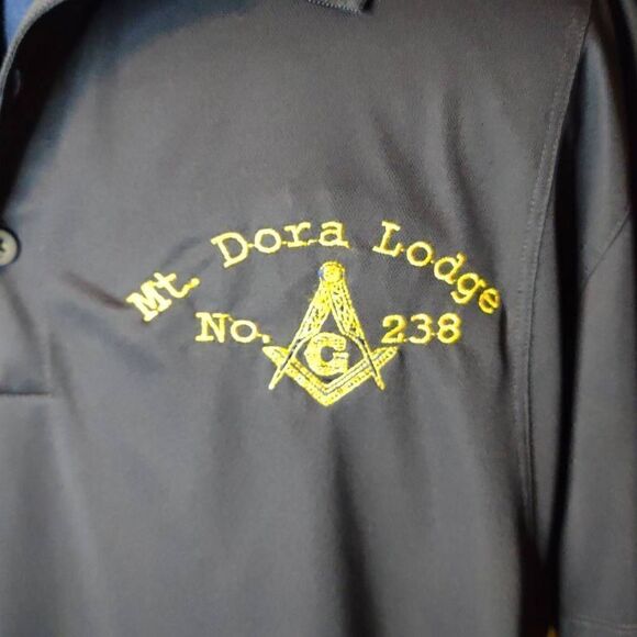 Sport-Tek Men's Mt. Dora Lodge No. 238 Rex Polo Shirt Blue Large - Picture 2 of 7